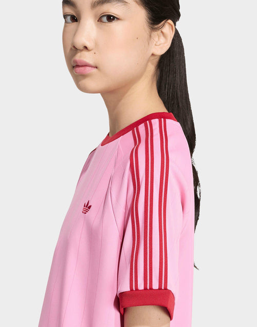 เสื้อยืดเด็กโต Loose Short Pinstripe