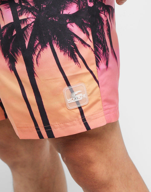 กางเกงขาสั้นผู้ชาย Sunset Palm Swim