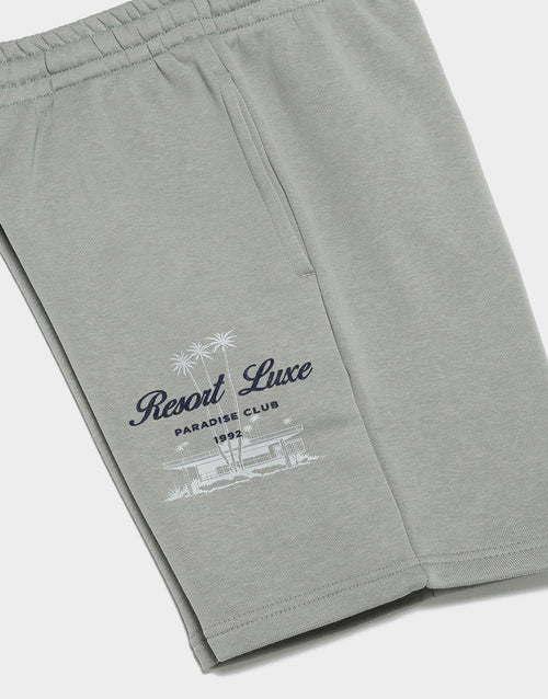 กางเกงขาสั้นผู้ชาย Resort Fleece