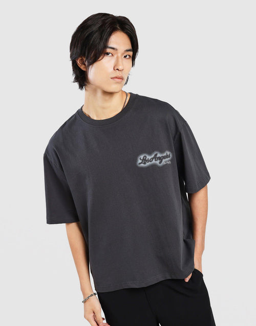 เสื้อยืดผู้ชาย Spray Print Box LA Dodgers