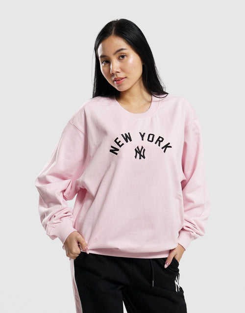 เสื้อแขนยาวผู้หญิง Arch Crew NY Yankees