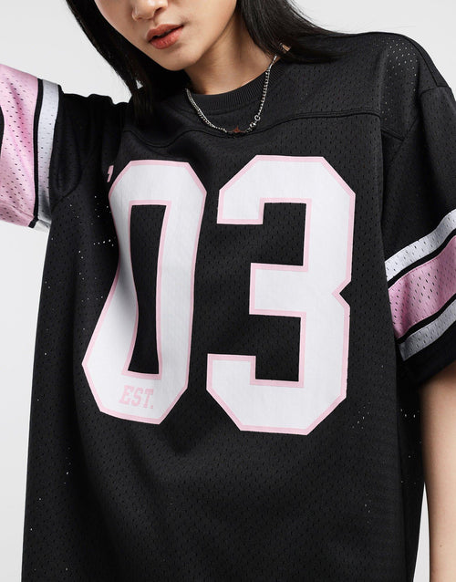 เสืื้อยืดผู้หญิง Mesh Jersey Yonder Knits NY Yankees