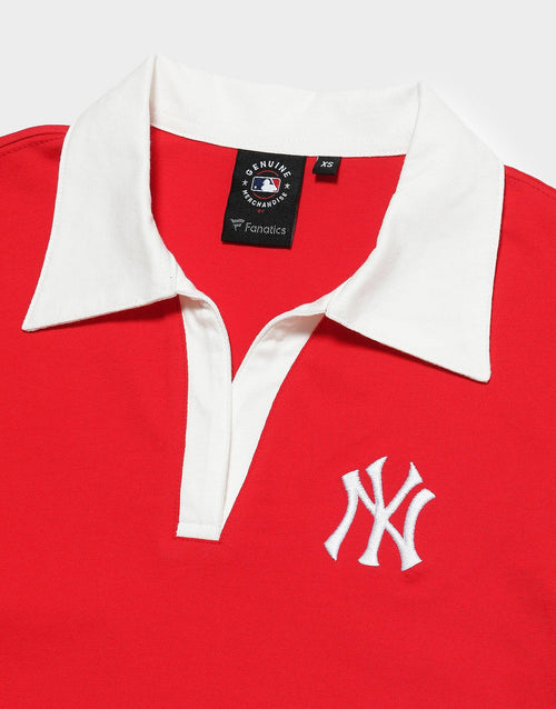 เสื้อแขนสั้นผู้หญิง Cropped Polo NY Yankees