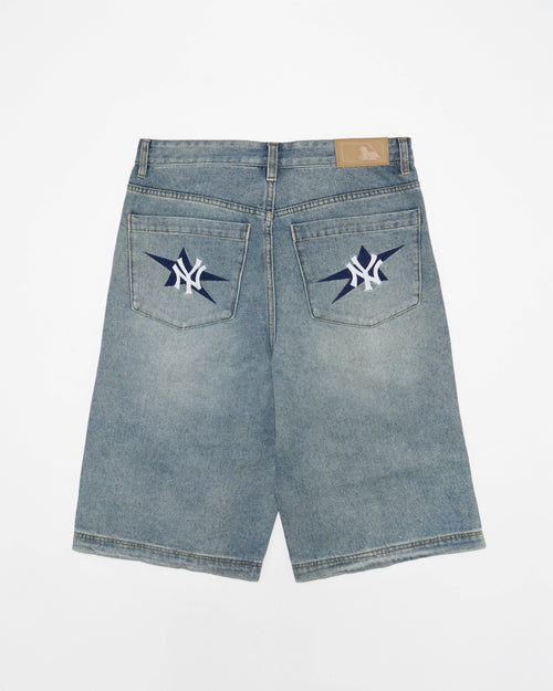 กางเกงขาสั้นผู้ชาย Denim NY Yankees