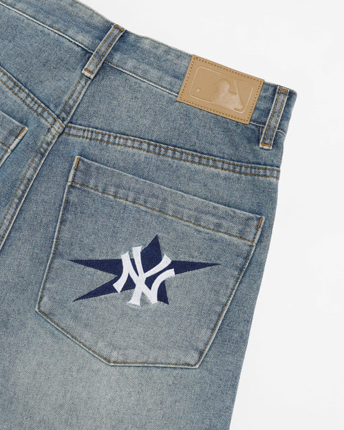 กางเกงขาสั้นผู้ชาย Denim NY Yankees