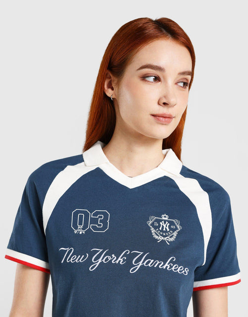เสื้อแขนสั้นผู้หญิง Panel Crop Polo