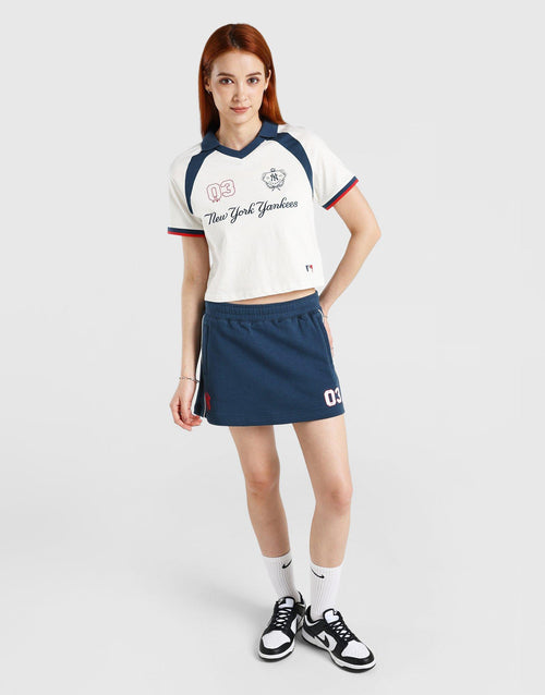 เสื้อแขนสั้นผู้หญิง Panel Crop Polo