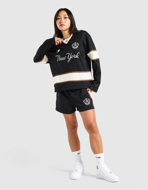เสื้อแขนยาวผู้หญิง Panel Mesh NY Yankees