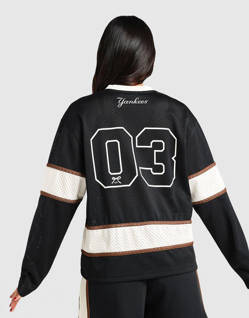 เสื้อแขนยาวผู้หญิง Panel Mesh NY Yankees