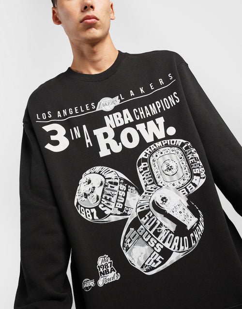 เสื้อแขนยาวผู้ชาย NBA LA Lakers Rings Graphic