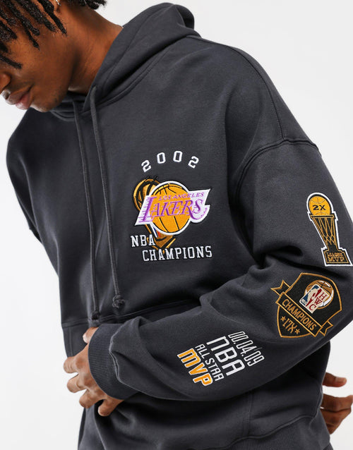 เสื้อฮู้ดดี้ผู้ชาย Lakers Patch