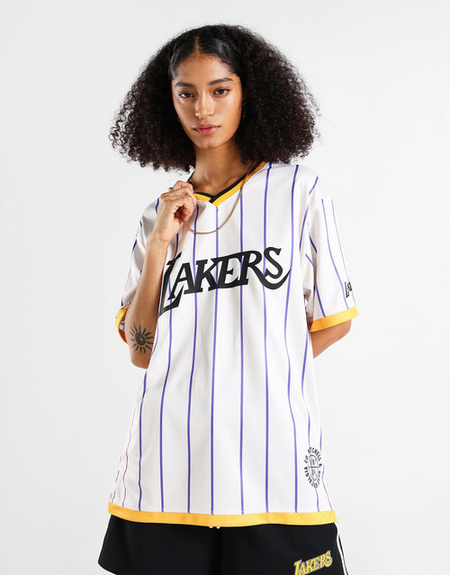 เสื้อแขนสั้นผู้หญิง Sublimated V-Neck Soccer Jersey Lakers
