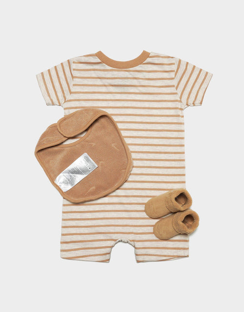 ชุดเซ็ตเด็กวัยหัดเดิน French Terry Romper (3 ชิ้น)