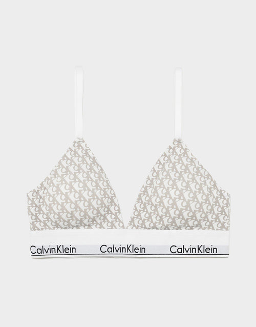 บราผู้หญิง Icon Cotton Modal Lightly Lined Triangle Bralette