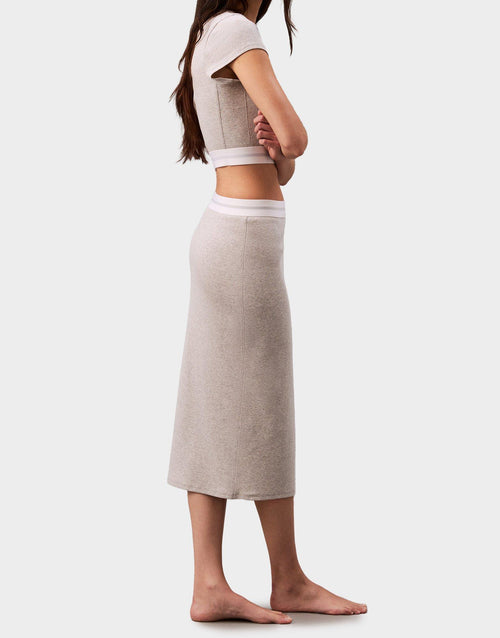 กระโปรงผู้หญิง Cotton Stretch Rib