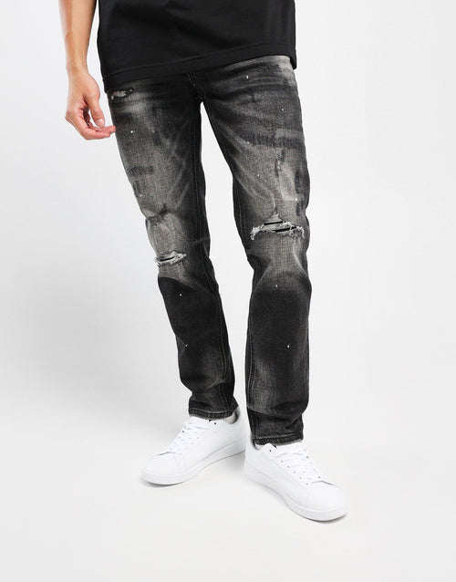 กางเกงขายาวผู้ชาย Cover Jeans Washed