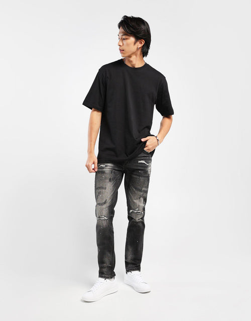 กางเกงขายาวผู้ชาย Cover Jeans Washed