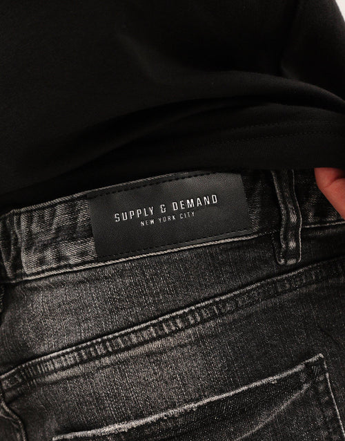 กางเกงขายาวผู้ชาย Cover Jeans Washed