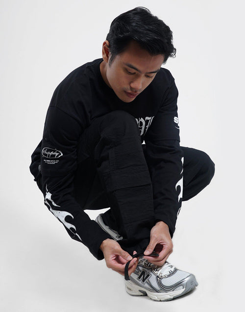 กางเกงขายาวผู้ชาย Strap Cargo