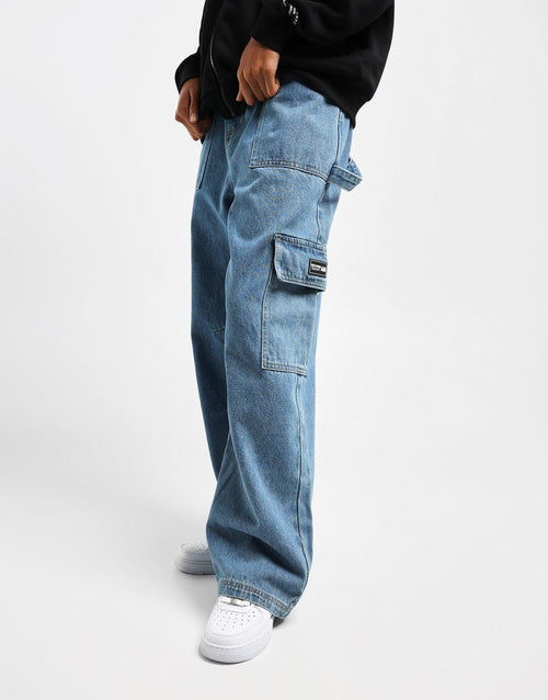 กางเกงขายาวผู้หญิง Superior Denim Cargo