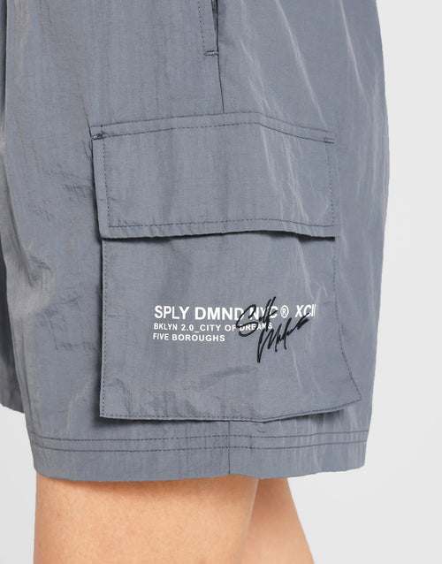 กางเกงขาสั้นผู้หญิง Self Made Cargo