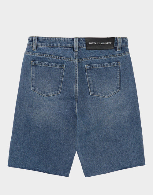 กางเกงขาสั้นผู้หญิง Bleek Jort Denim