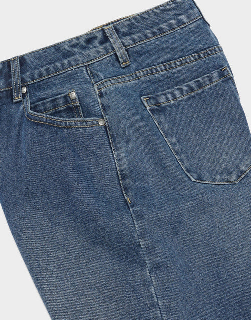กางเกงขาสั้นผู้หญิง Bleek Jort Denim
