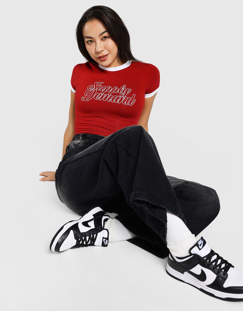 เสื้อยืดผู้หญิง Script Baby
