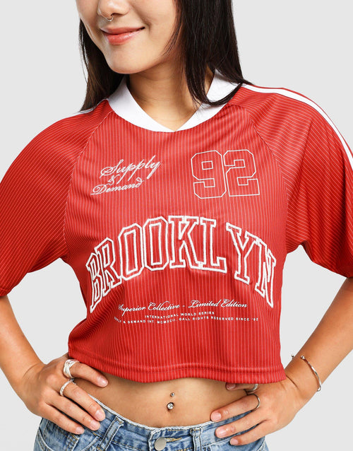 เสื้อแขนสั้นผู้หญิง Brooklyn Jersey