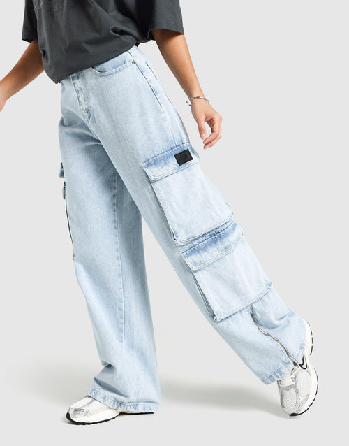 กางเกงขายาวผู้หญิง Zipper Jean
