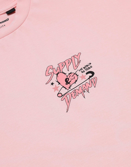 เสื้อยืดผู้หญิง Heart Clip