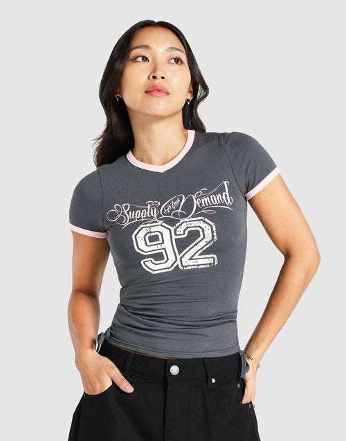 เสื้อแขนสั้นผู้หญิง Ruched