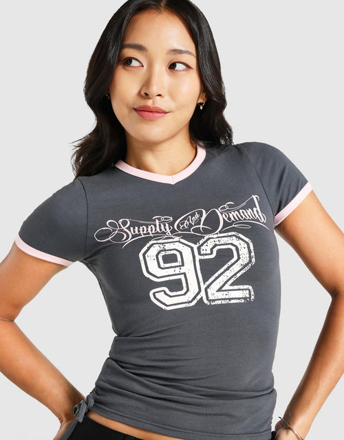 เสื้อแขนสั้นผู้หญิง Ruched