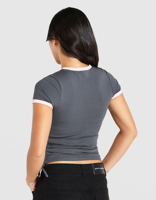เสื้อแขนสั้นผู้หญิง Ruched