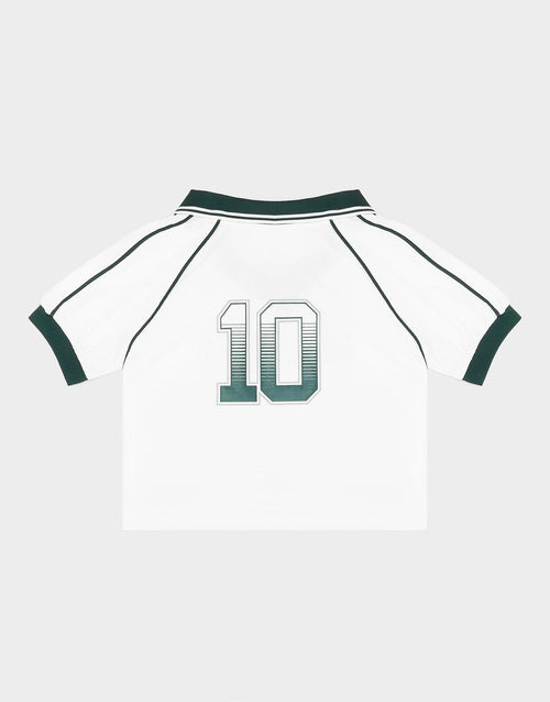 เสื้อแขนสั้นผู้หญิง Football Crop Polo