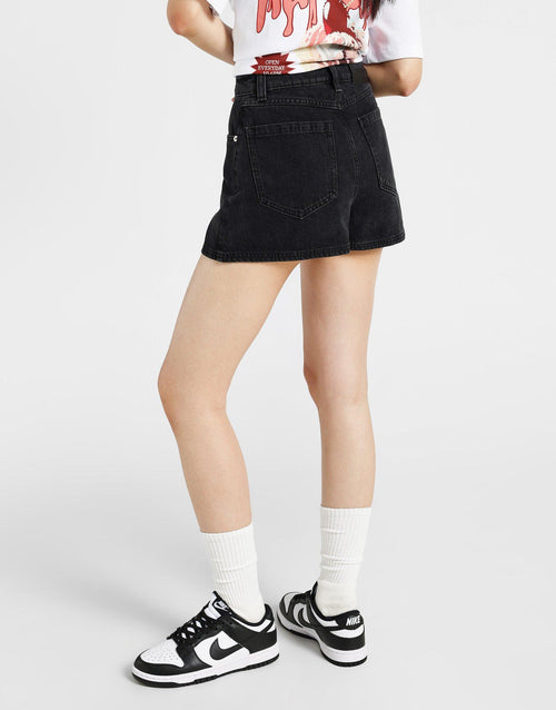 กางเกงขาสั้นผู้หญิง Mom Denim