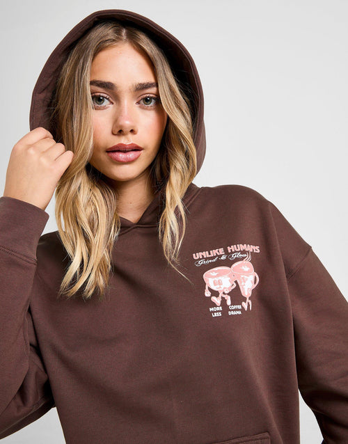 เสื้อฮู้ดดี้ผู้หญิง Coffee