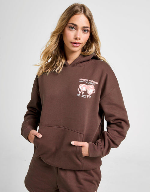 เสื้อฮู้ดดี้ผู้หญิง Coffee