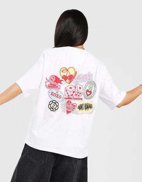 เสื้อยืดผู้หญิง Patch Boxy