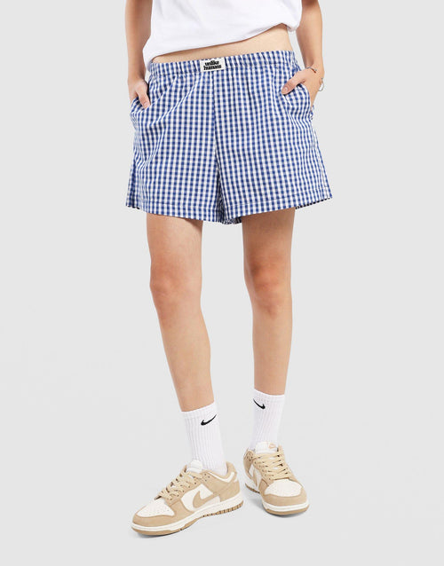 กางเกงขาสั้นผู้หญิง Gingham