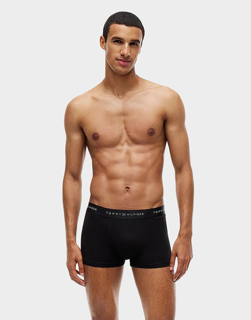 กางเกงชั้นในผู้ชาย Signature Metallic Logo Waistband Trunks (แพค 3)