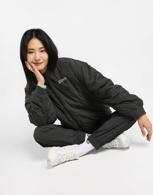 เสื้อแจ็คเก็ตผู้หญิง Linear Heritage Woven Bomber