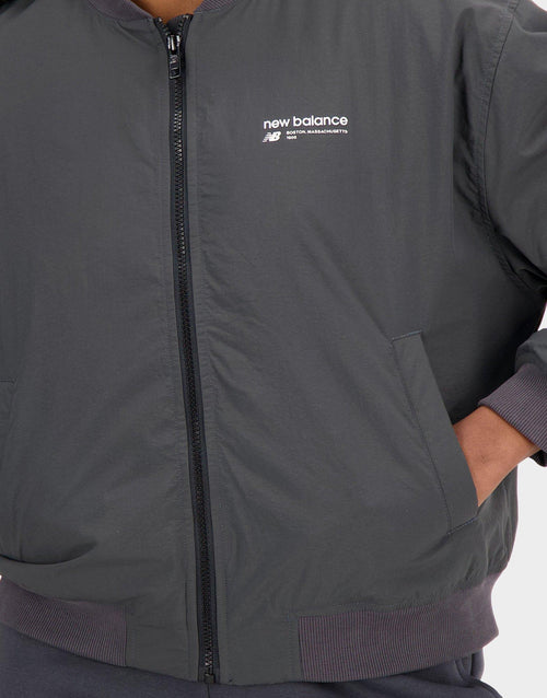 เสื้อแจ็คเก็ตผู้หญิง Linear Heritage Woven Bomber