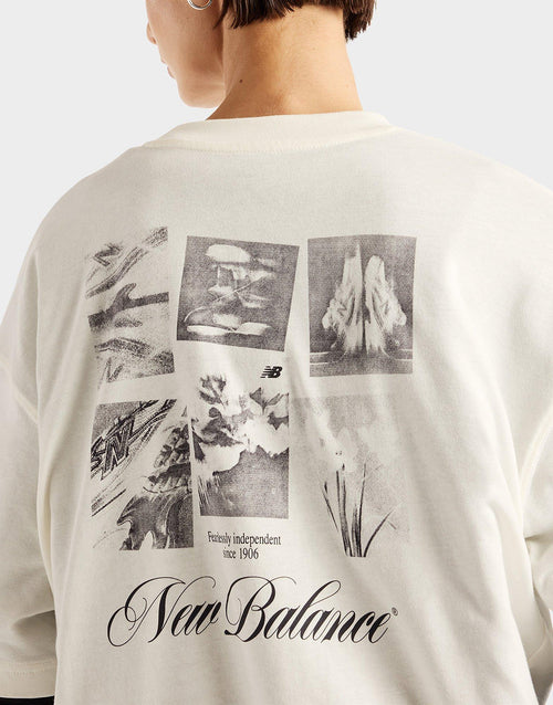 เสื้อยืดผู้หญิง Pressed Flowers Memories Oversized