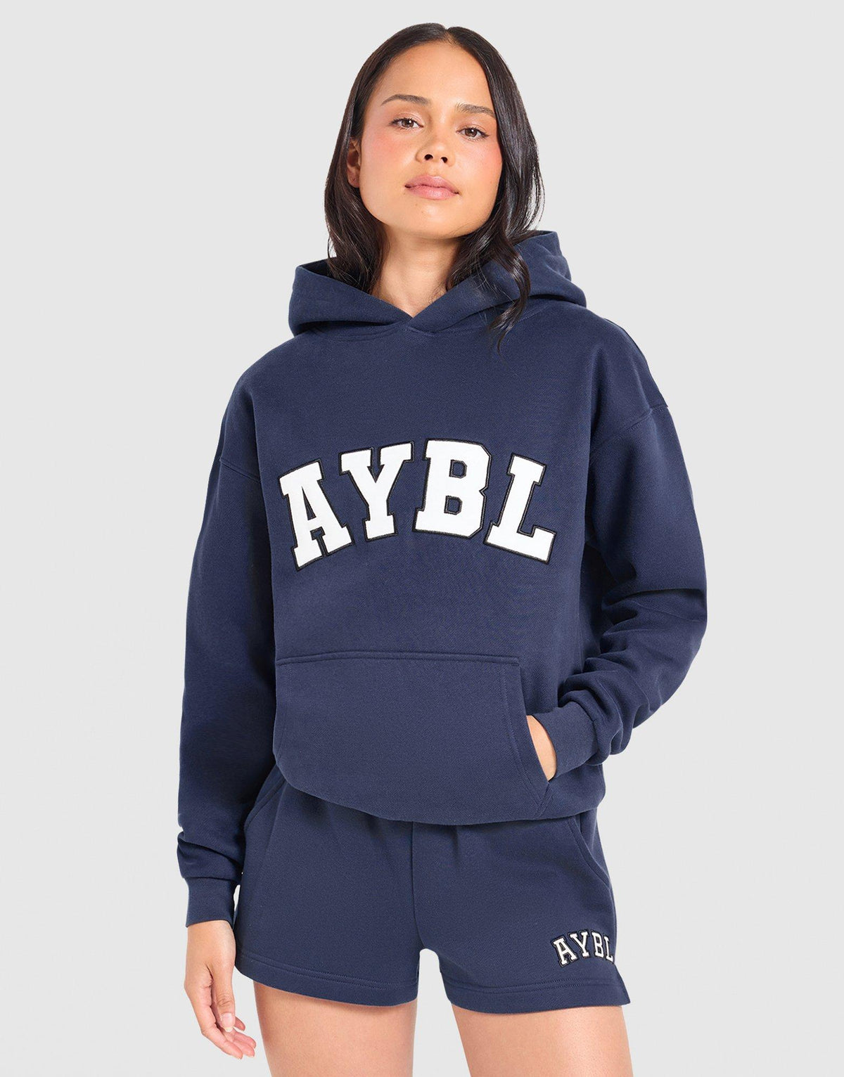 เสื้อฮู้ดดี้ผู้หญิง Varsity 2.0 Oversized