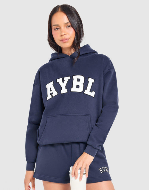 เสื้อฮู้ดดี้ผู้หญิง Varsity 2.0 Oversized