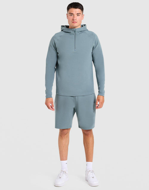 เสื้อฮู้ดดี้ผู้ชาย Reinforce Performance 1/2 Zip