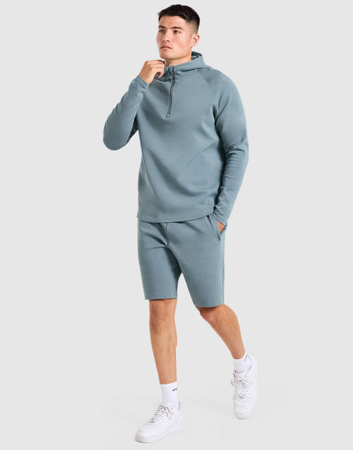 เสื้อฮู้ดดี้ผู้ชาย Reinforce Performance 1/2 Zip
