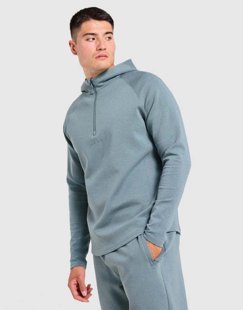 เสื้อฮู้ดดี้ผู้ชาย Reinforce Performance 1/2 Zip
