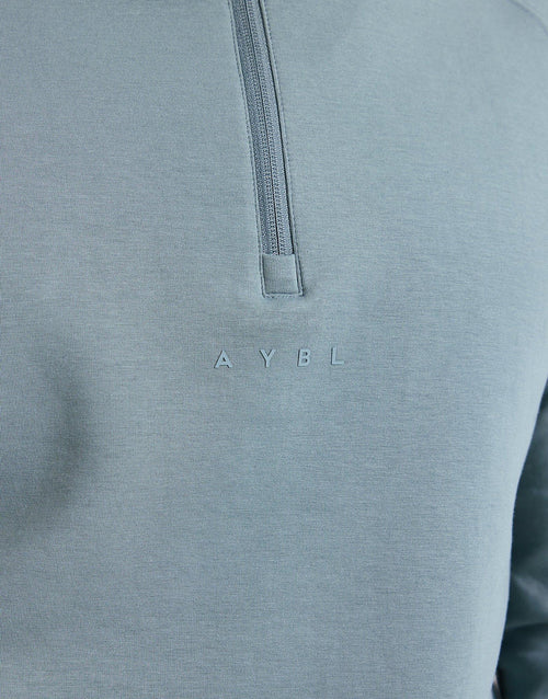 เสื้อฮู้ดดี้ผู้ชาย Reinforce Performance 1/2 Zip